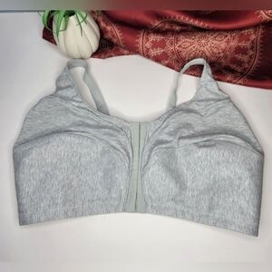 Comfort Choice Bra Gray Front Closure Size 44G